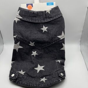 Top Paw Black Starry Dog Jacket. NWT, size small